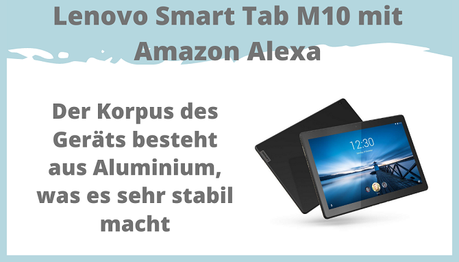Lenovo Smart Tab M10 mit Amazon Alexa 25,5