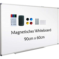 Das Whiteboard kann einfach mit 4 Befestigungsschrauben montiert oder an 2 Haken aufgeh�ngt werden
